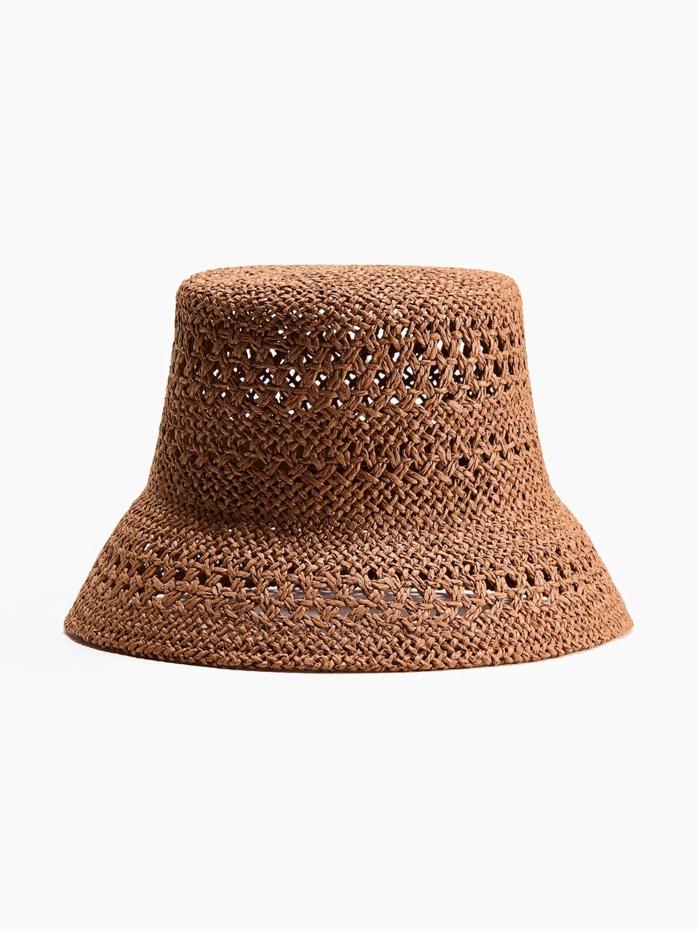 H&M Tan Crochet Bucket Hat